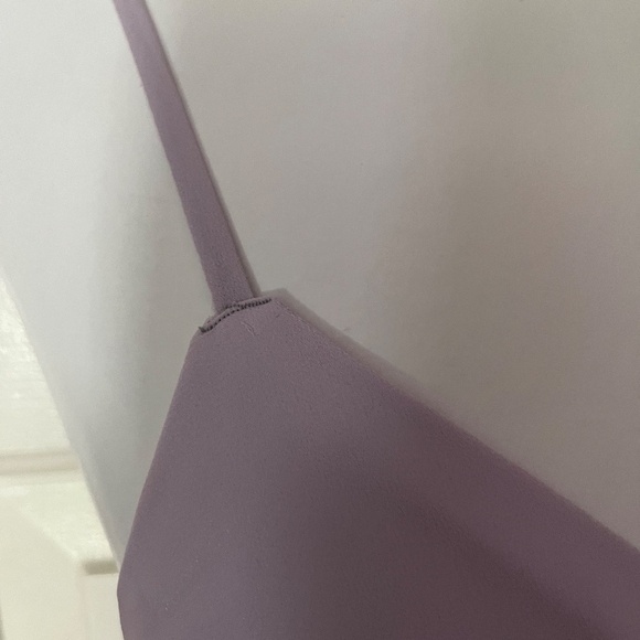 Lulu's Maxi Dress All About Love Lavender Light Purple Bridesmaid Dress No Slit - Picture 6 of 8